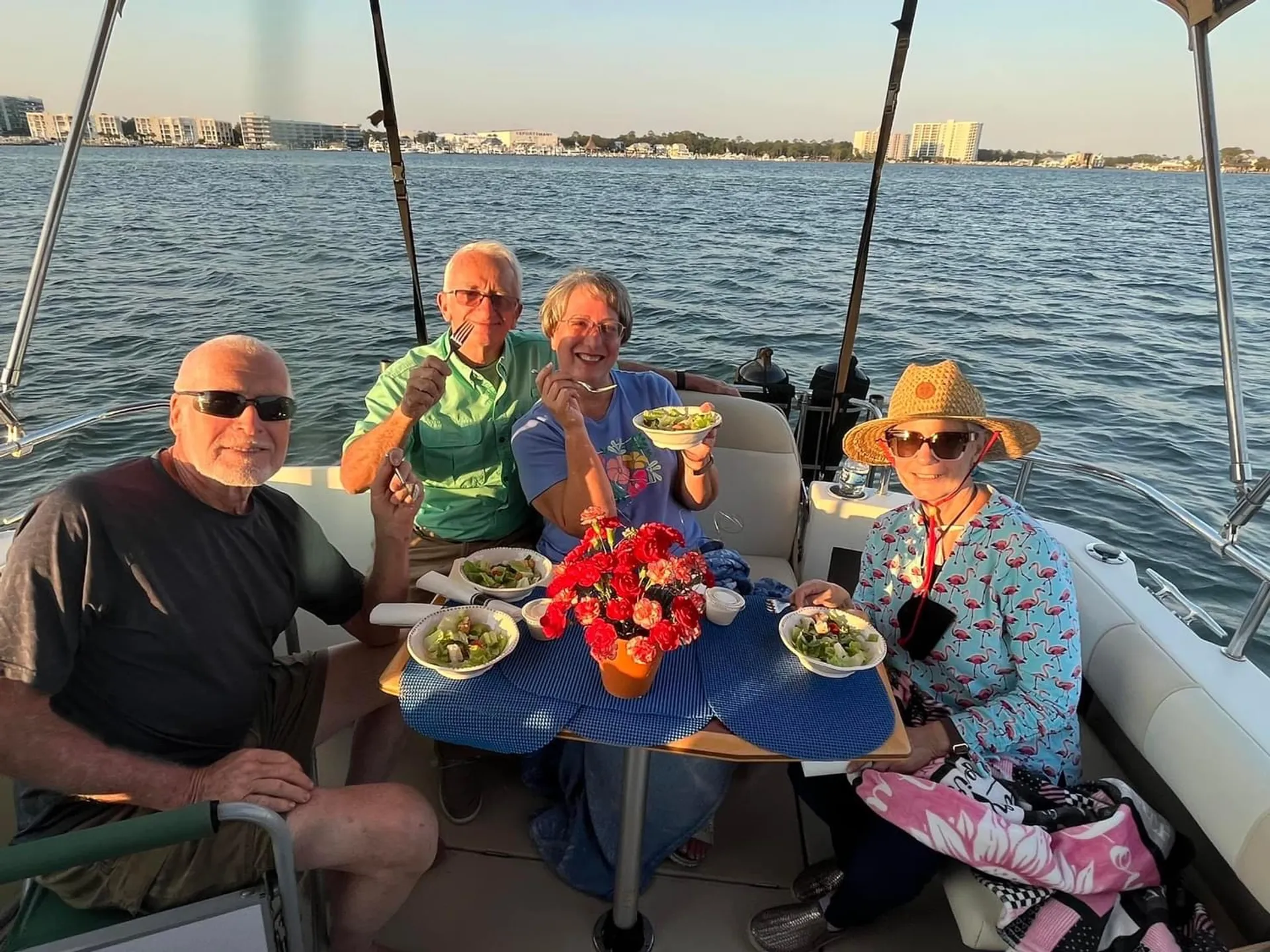 28' boat for Dolphin, sunset & Siteseeing Cruise in  Orange Beach, AL!