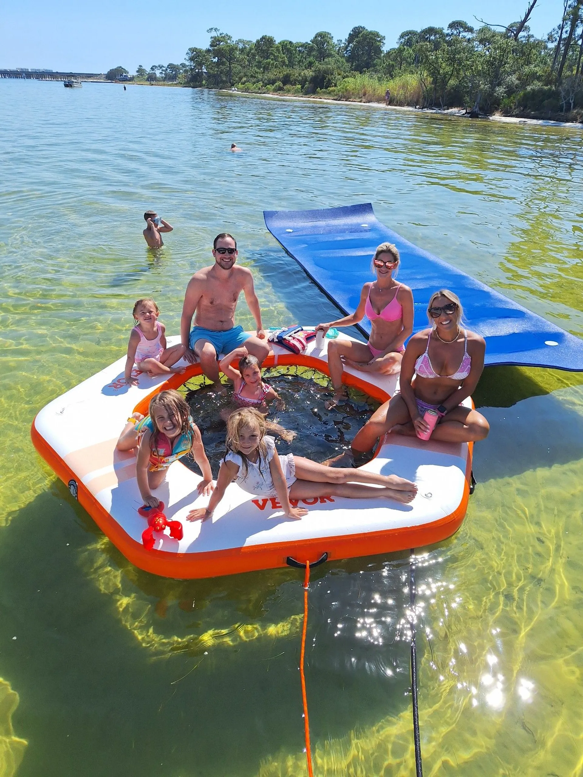 35ft Party Pontoon with a bathroom Upper deck with slide and wet bar