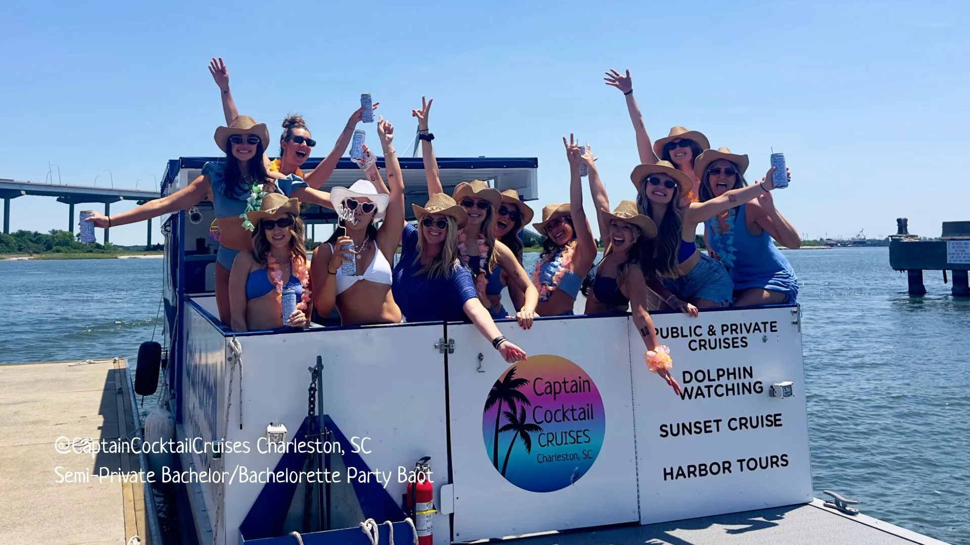 Charleston's Ultimate Private Party Boat for up to 22 - Bachelor(ette)