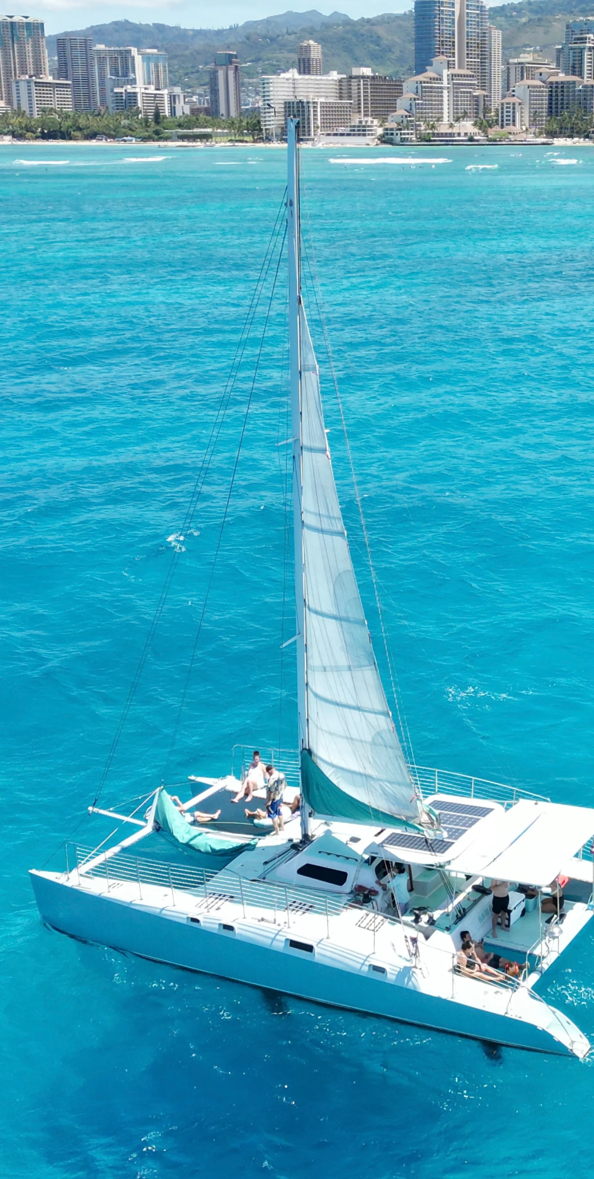Private Charter On 48 ft Custom Made Sailing Catamaran in Honolulu, HI