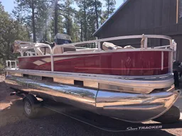 20 Foot Pontoon Boat seats 8 w/ 10 HP engine boat photo