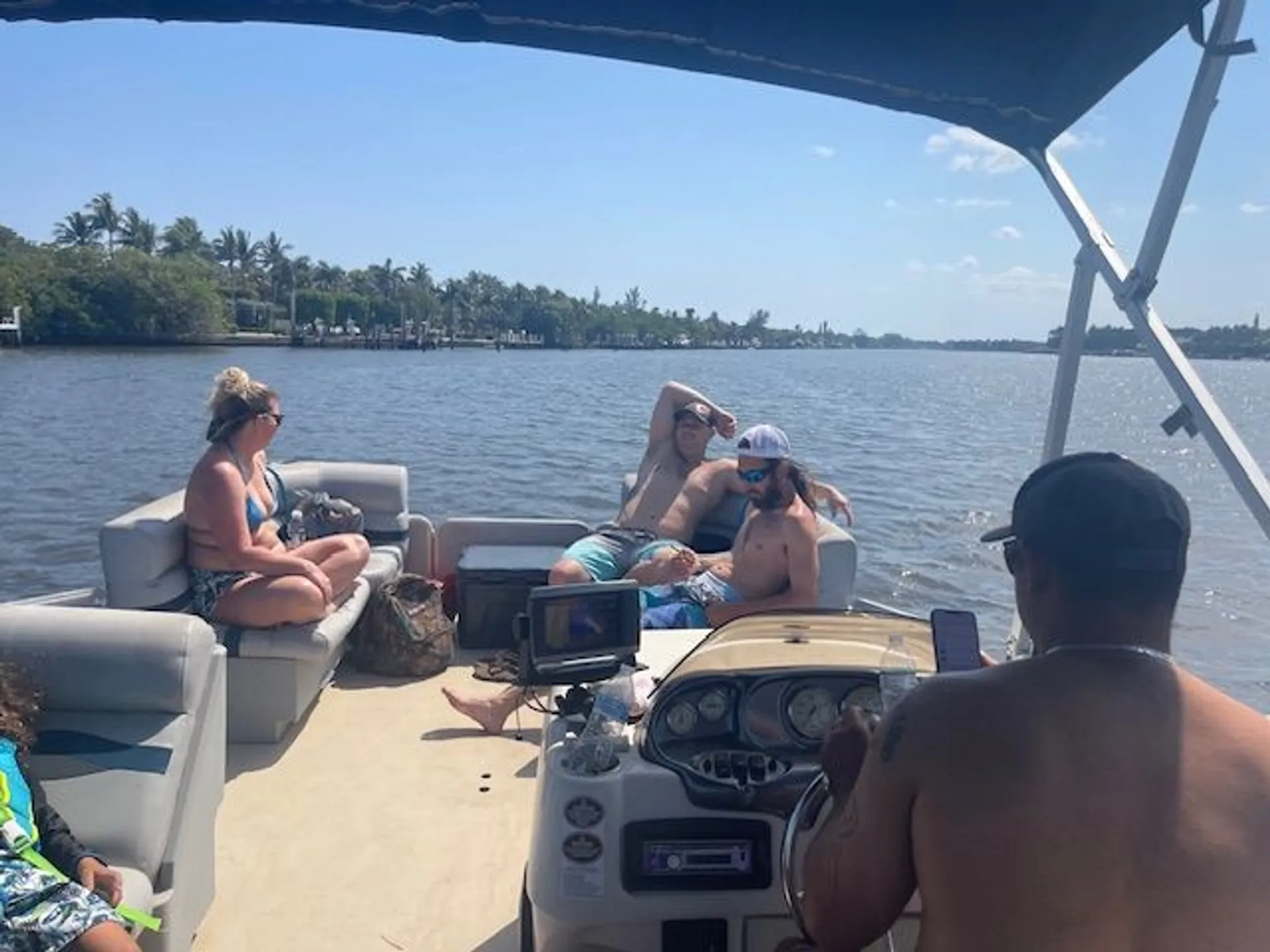 Cruise SE Florida's Waterways on Fun & Comfortable Pontoon Boat