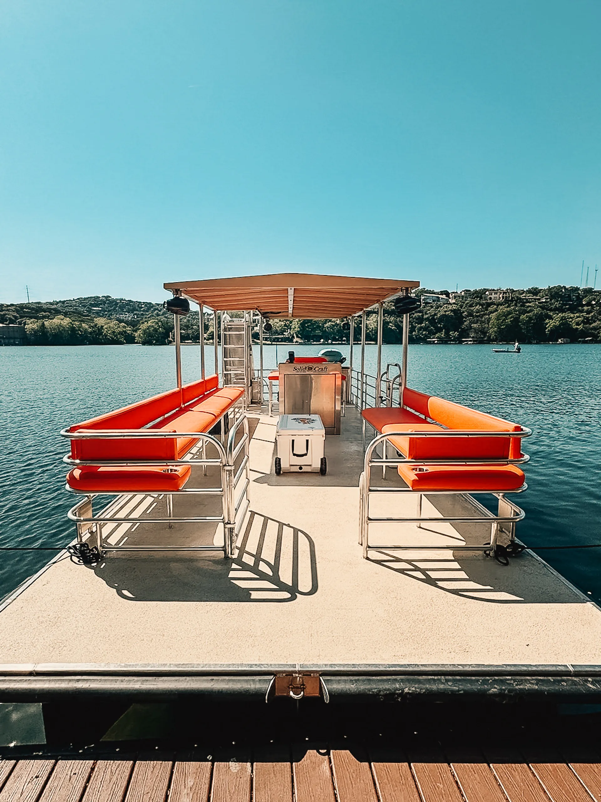 24 person Tiki Pontoon with water slide and GRILL