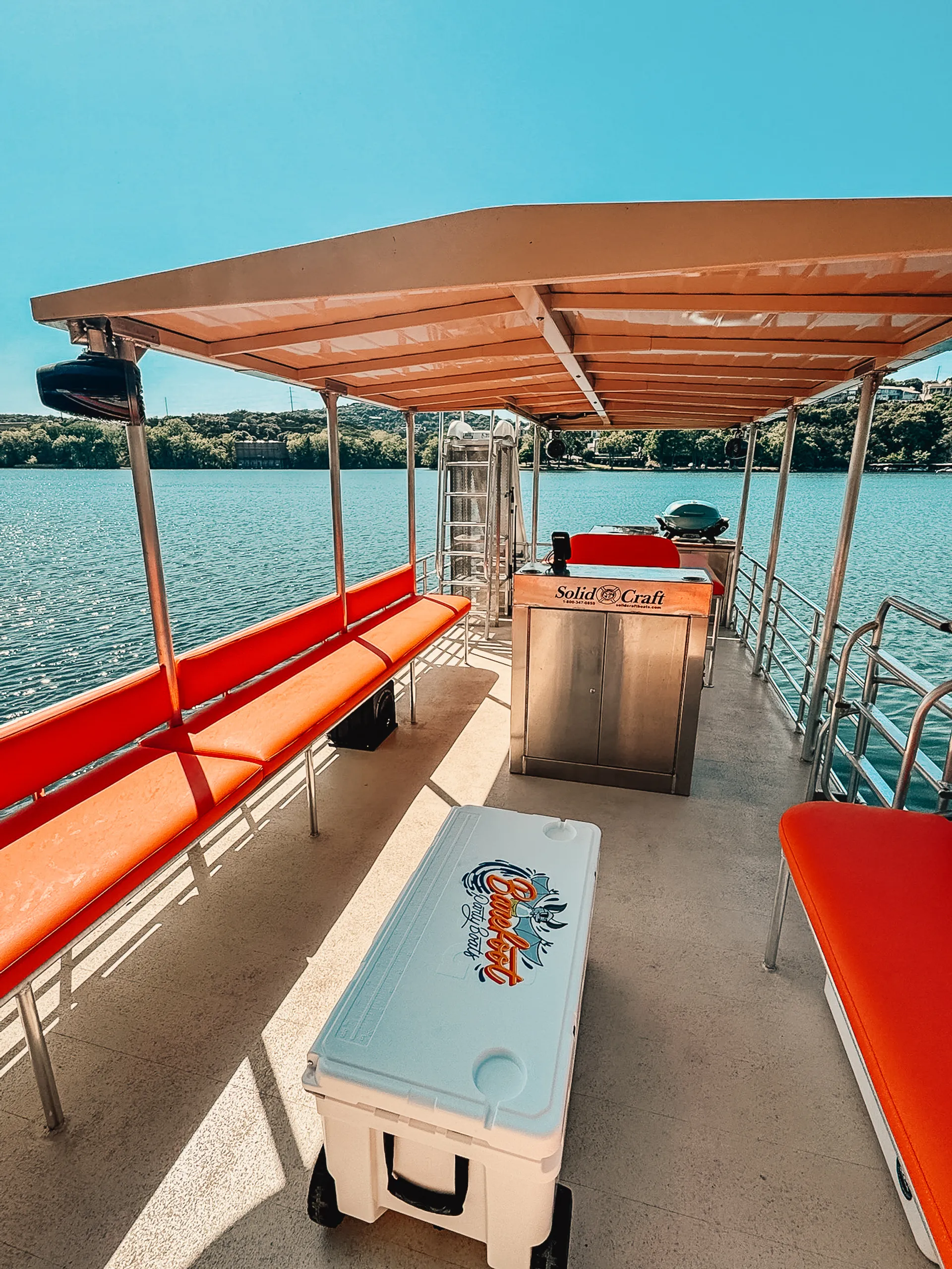 24 person Tiki Pontoon with water slide and GRILL