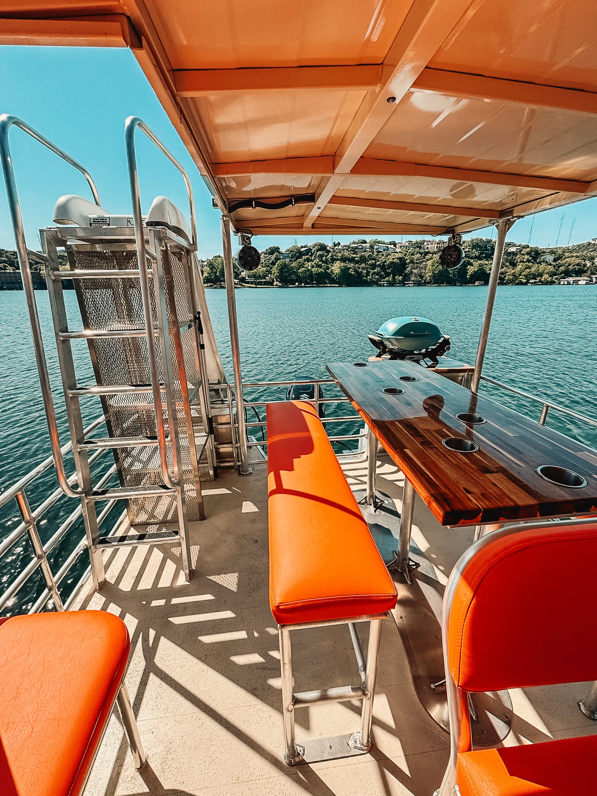 24 person Tiki Pontoon with water slide and GRILL