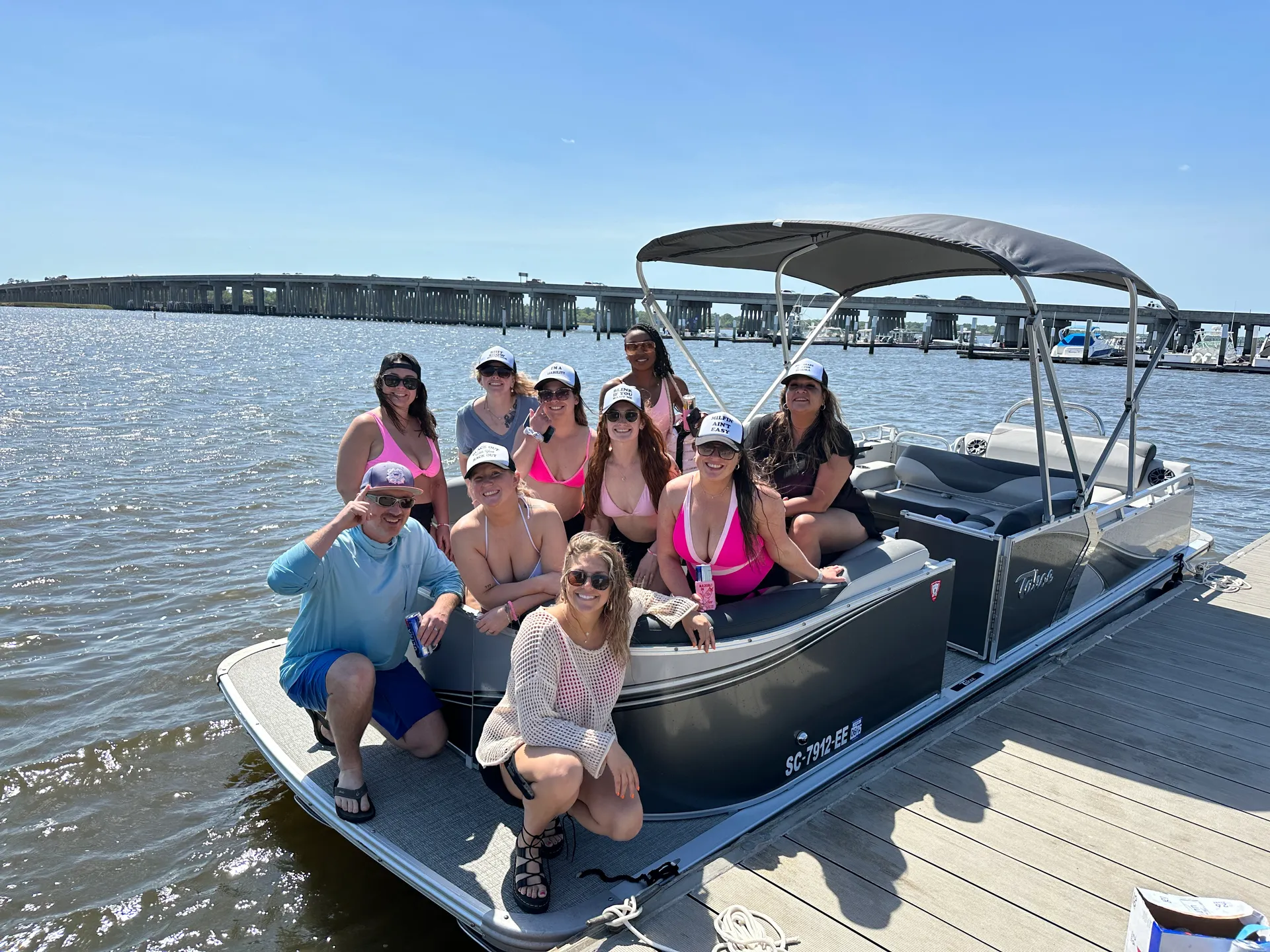 Brand New Beautiful Tritoon, for Partying, Tubing, fishing or relaxing