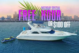 FREE HOUR ! 50' SEA RAY YACHT RENTAL, MIAMI FL (NO HIDDEN FEES)  boat photo