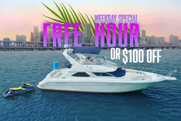 FREE HOUR ! 50' SEA RAY YACHT RENTAL, MIAMI FL (NO HIDDEN FEES) 