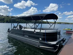 Karaoke Boat - 12 person Captained Harris Tri-toon on Lake Austin.    boat photo