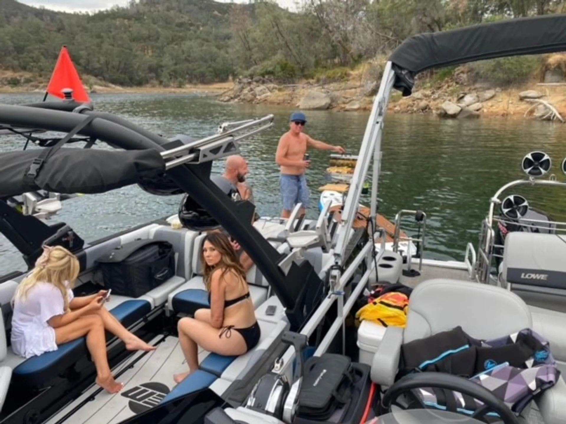 Celebrate or just relax in style on this Amazing Pontoon Boat
