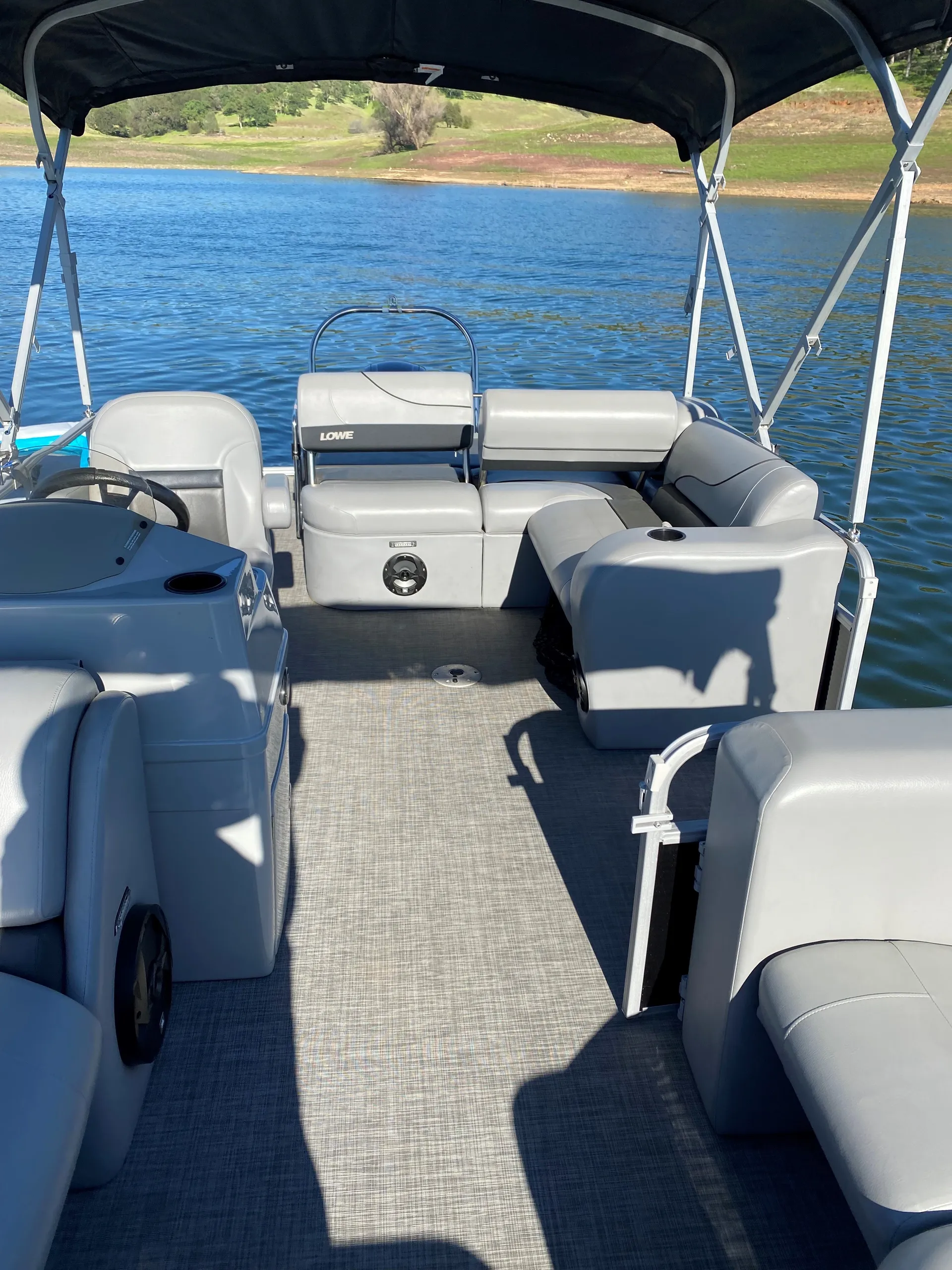 Celebrate or just relax in style on this Amazing Pontoon Boat
