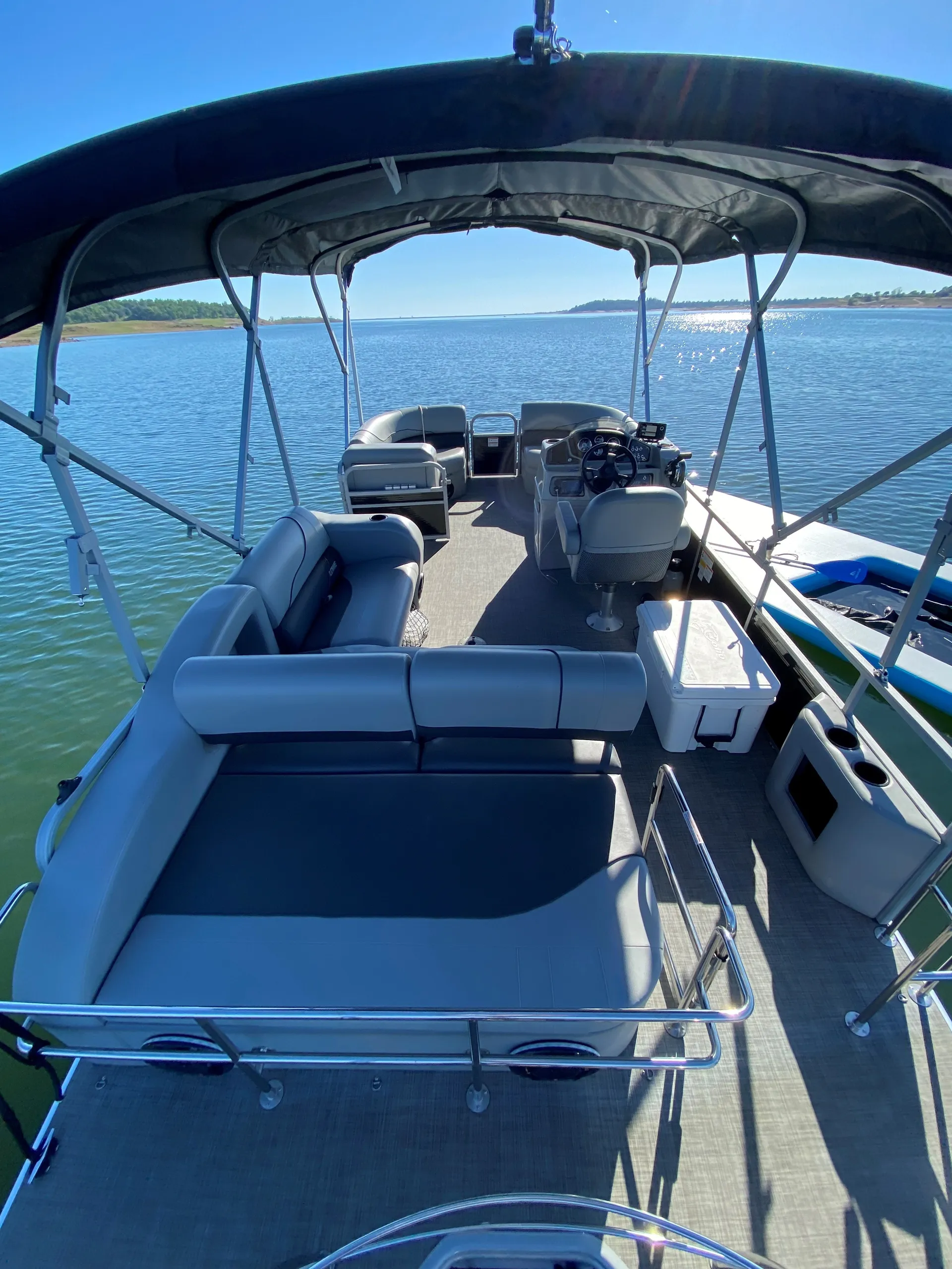 Celebrate or just relax in style on this Amazing Pontoon Boat