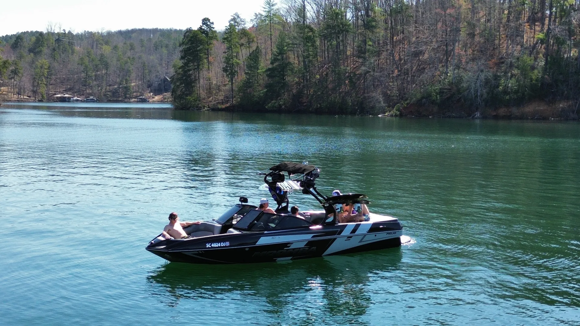 Wake Surf & Cruise on Lake Keowee – 23ft Moomba Mojo Rental 🚤🌊🎶