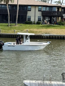 Cruise the Charleston harbor in a super clean 21ft Sea Pro boat photo