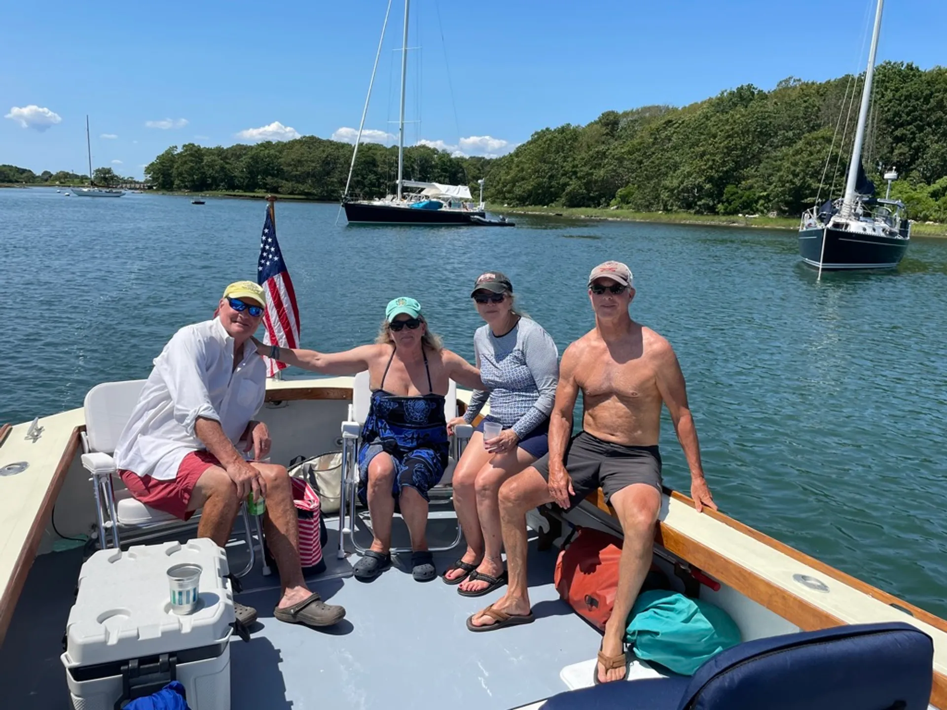 Spend the Day on Buzzards Bay aboard Petrel, a Dyer 29, 6 passengers