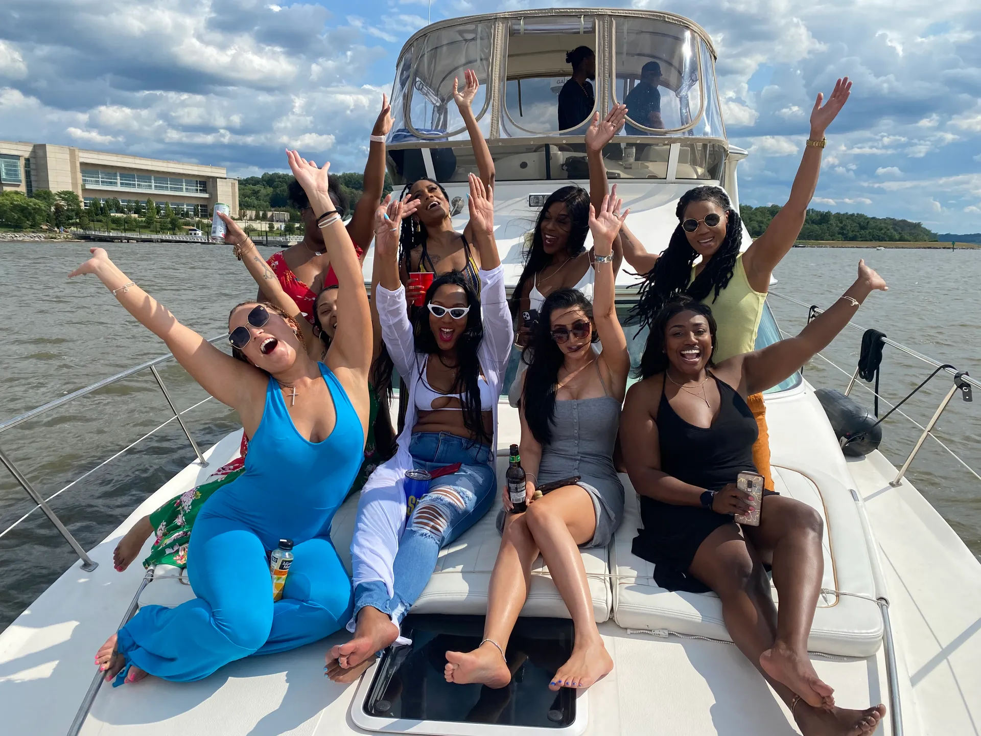 Paint, party and yacht with us! Climb aboard the 45ft Sea Ray