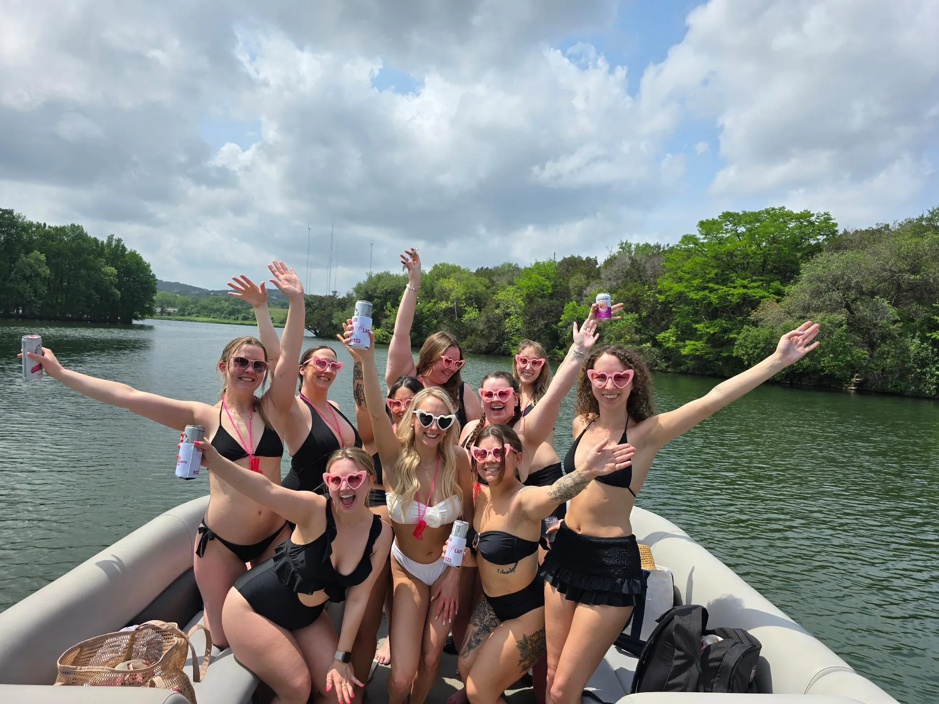 Best Priced 14 person Captained Pontoon  