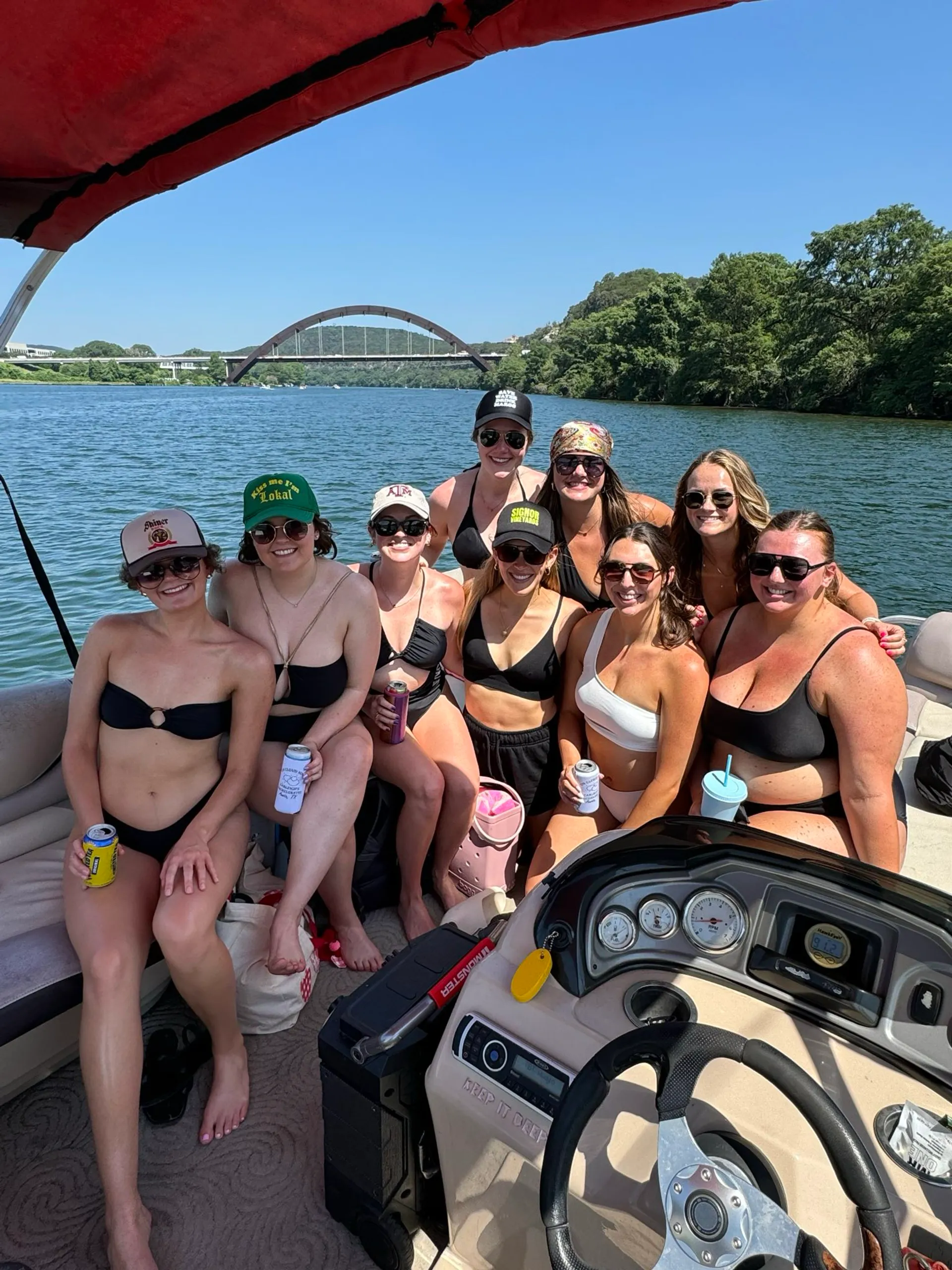 Best Priced 14 person Captained Pontoon  