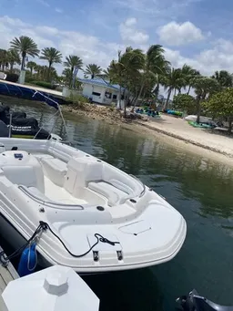 Hurricane deck boat 