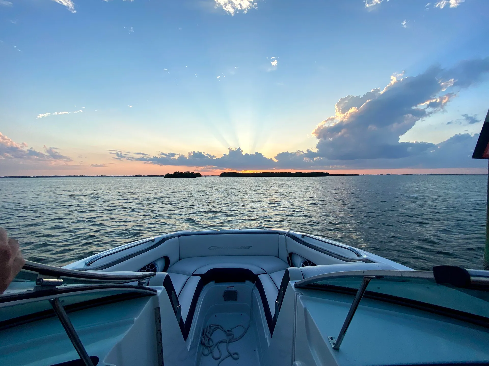 2021 crownline deck boat to enjoy Cocoa Beach!