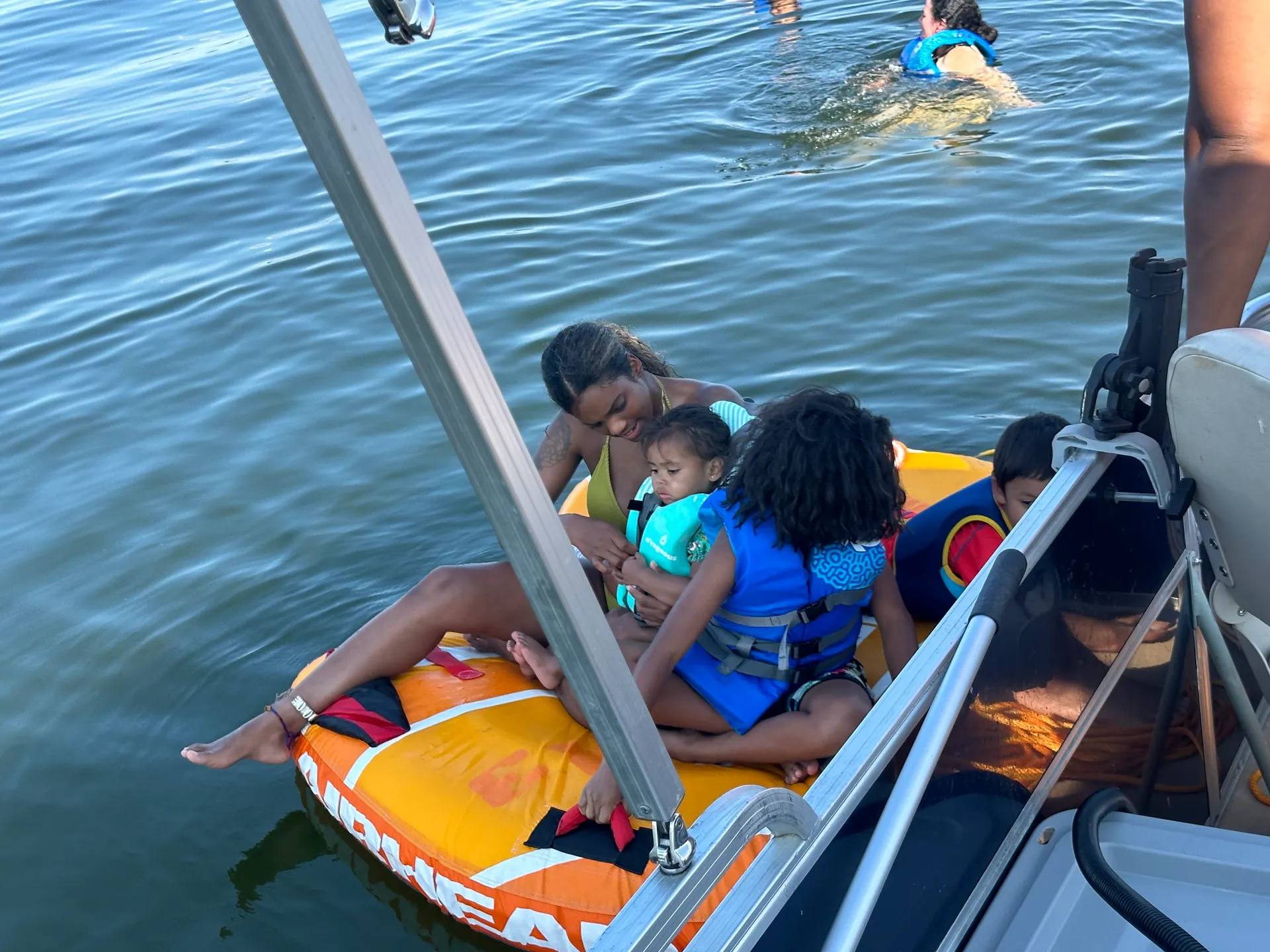 22' Blue Blessings Pontoon with grill. 