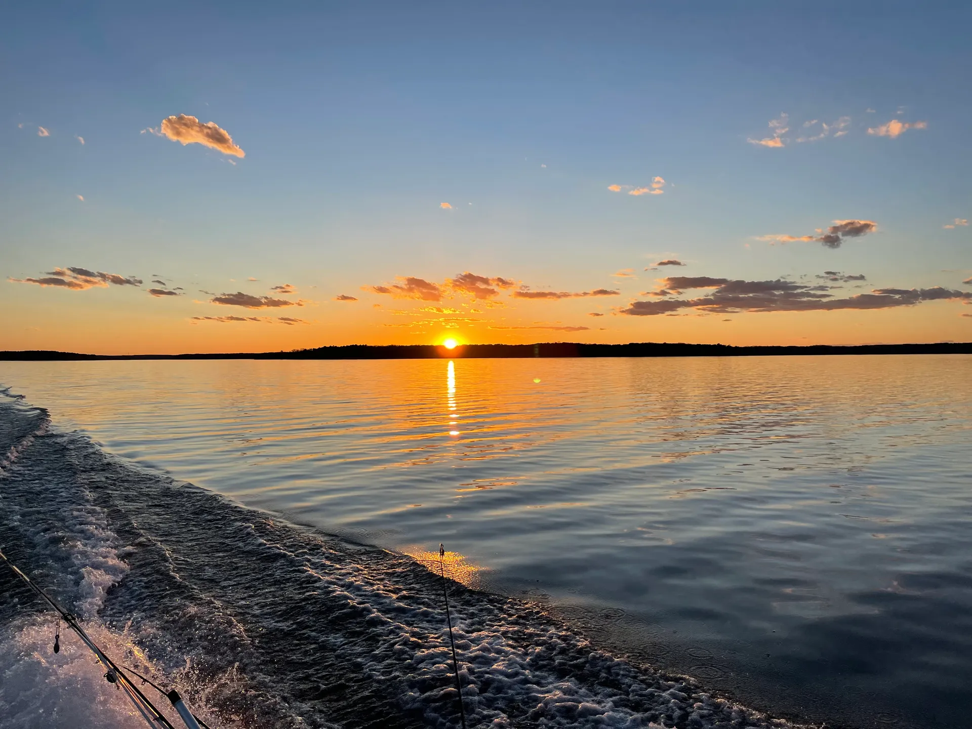 22' Blue Blessings Pontoon with grill. 