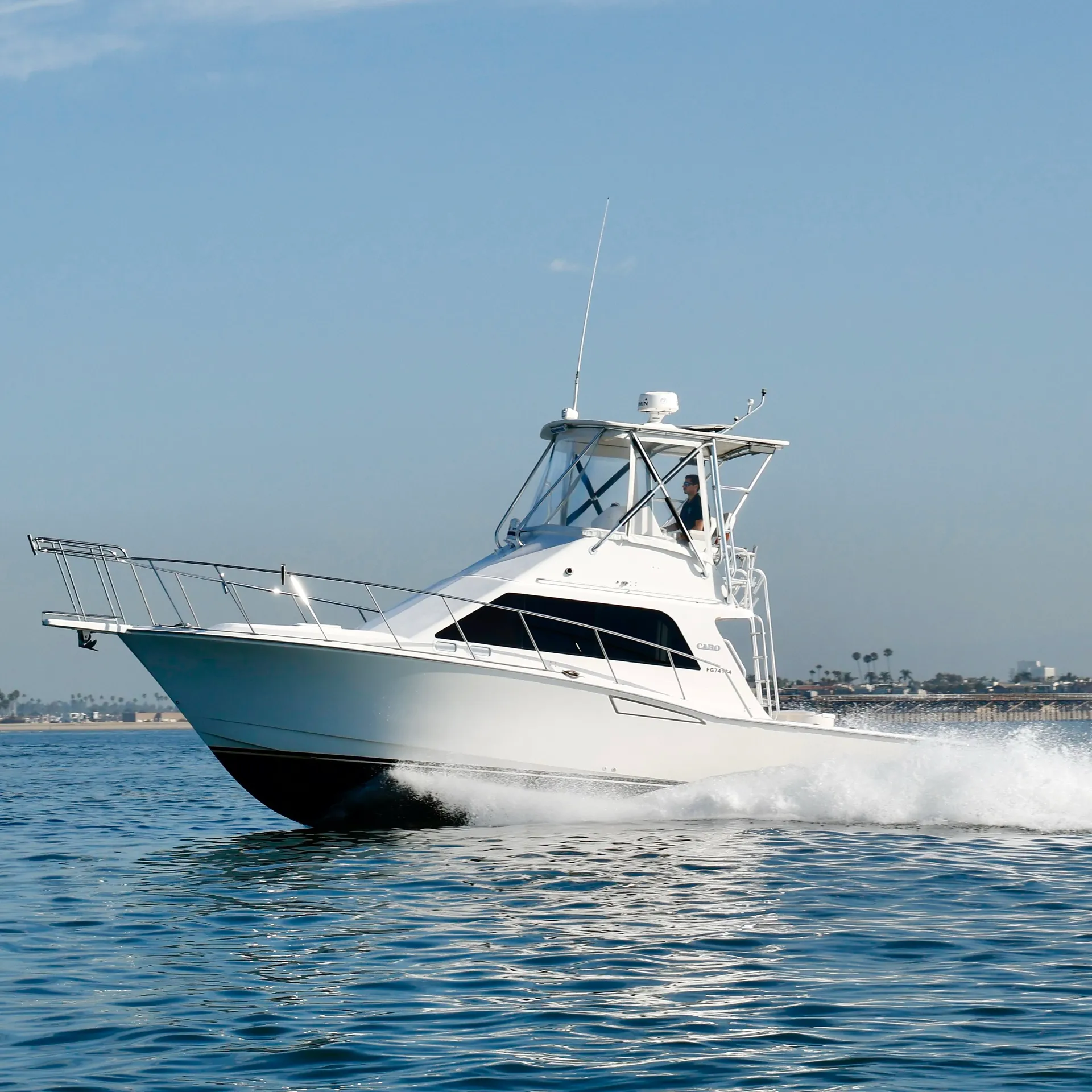 Luxury Cabo 35 Flybridge Charter - All Inclusive