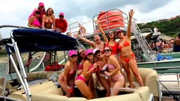 **NEW** Double Decker Pontoon w/SLIDE on LAKE TRAVIS boat photo