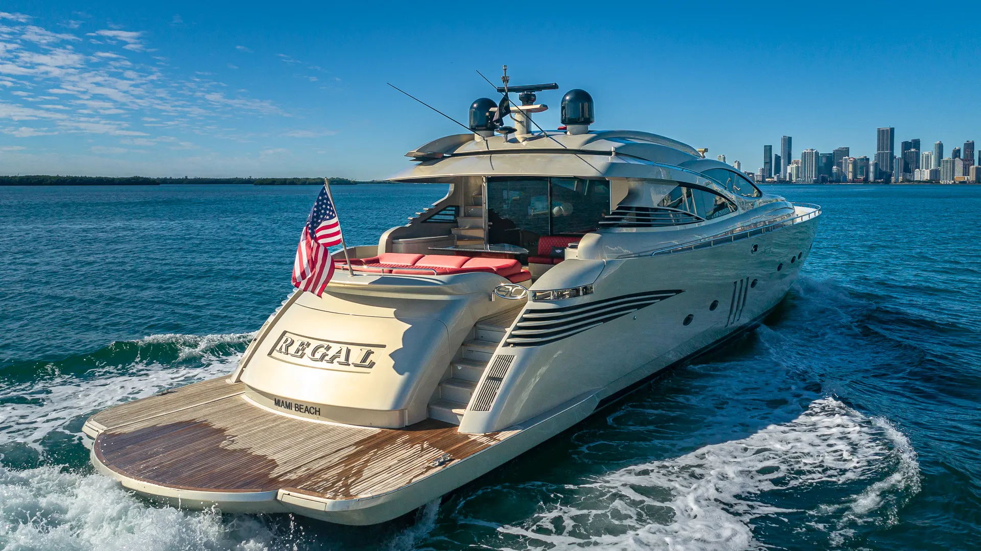 90’ Pershing “Regal” - Seabob + Trampoline Included with Every Charter