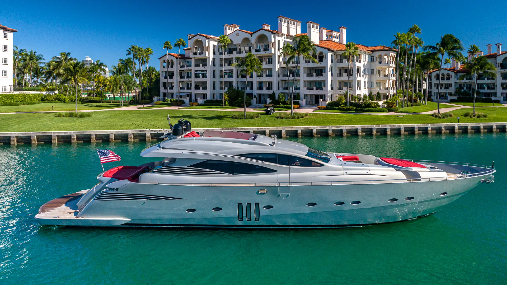 90’ Pershing “Regal” - Seabob + Trampoline Included with Every Charter