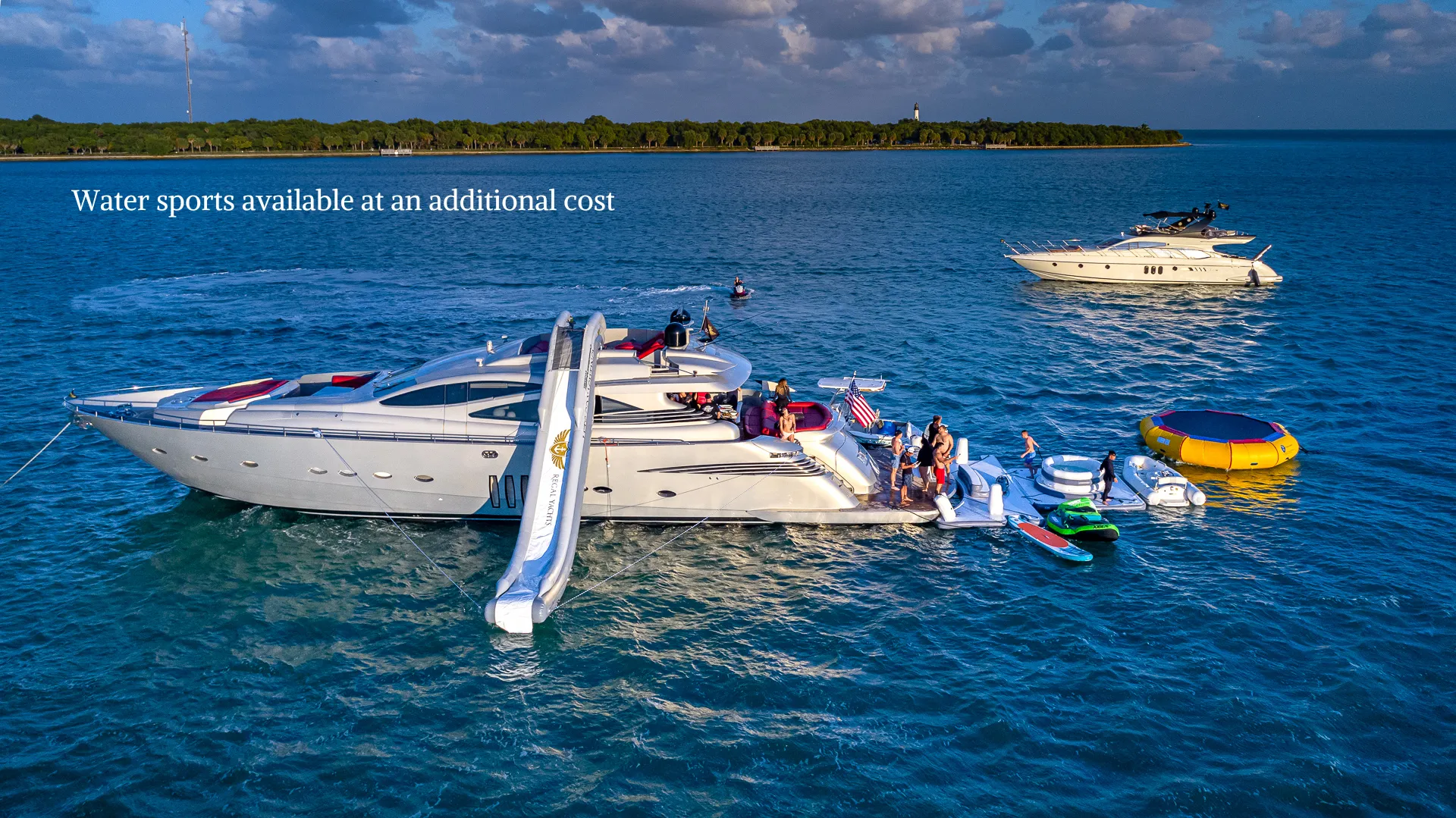 90’ Pershing “Regal” - Seabob + Trampoline Included with Every Charter