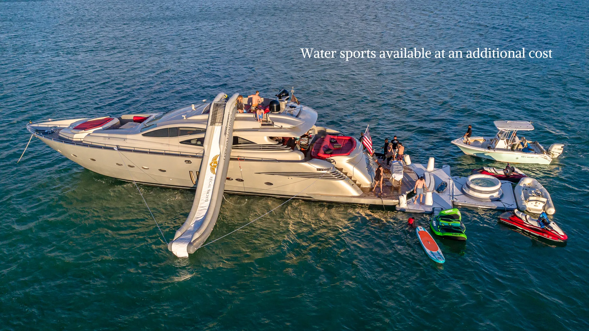 90’ Pershing “Regal” - Seabob + Trampoline Included with Every Charter