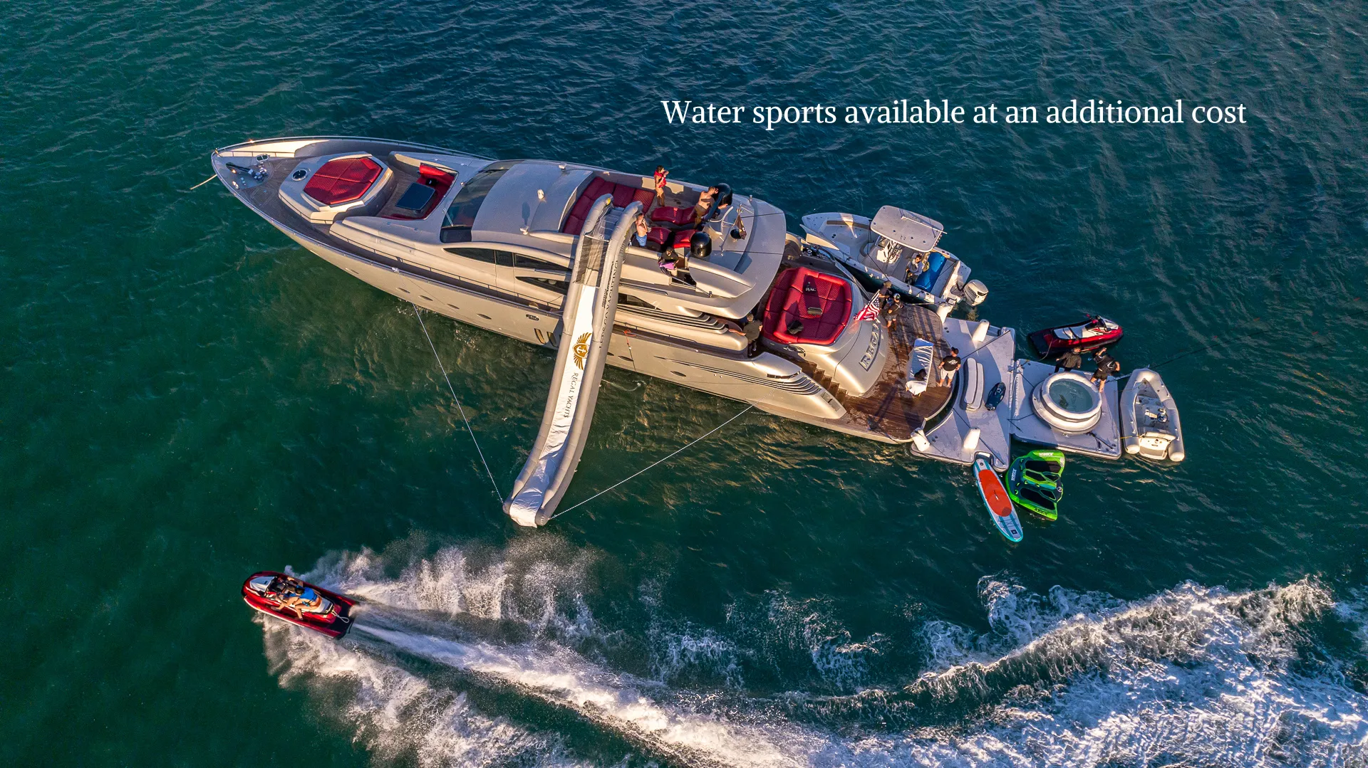 90’ Pershing “Regal” - Seabob + Trampoline Included with Every Charter