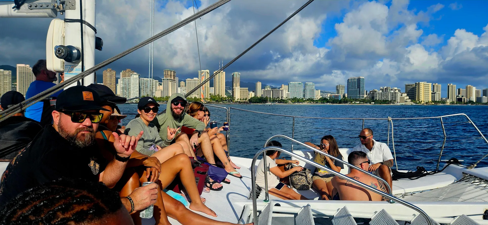 Personalized private sail on the Island Magic Catamaran 