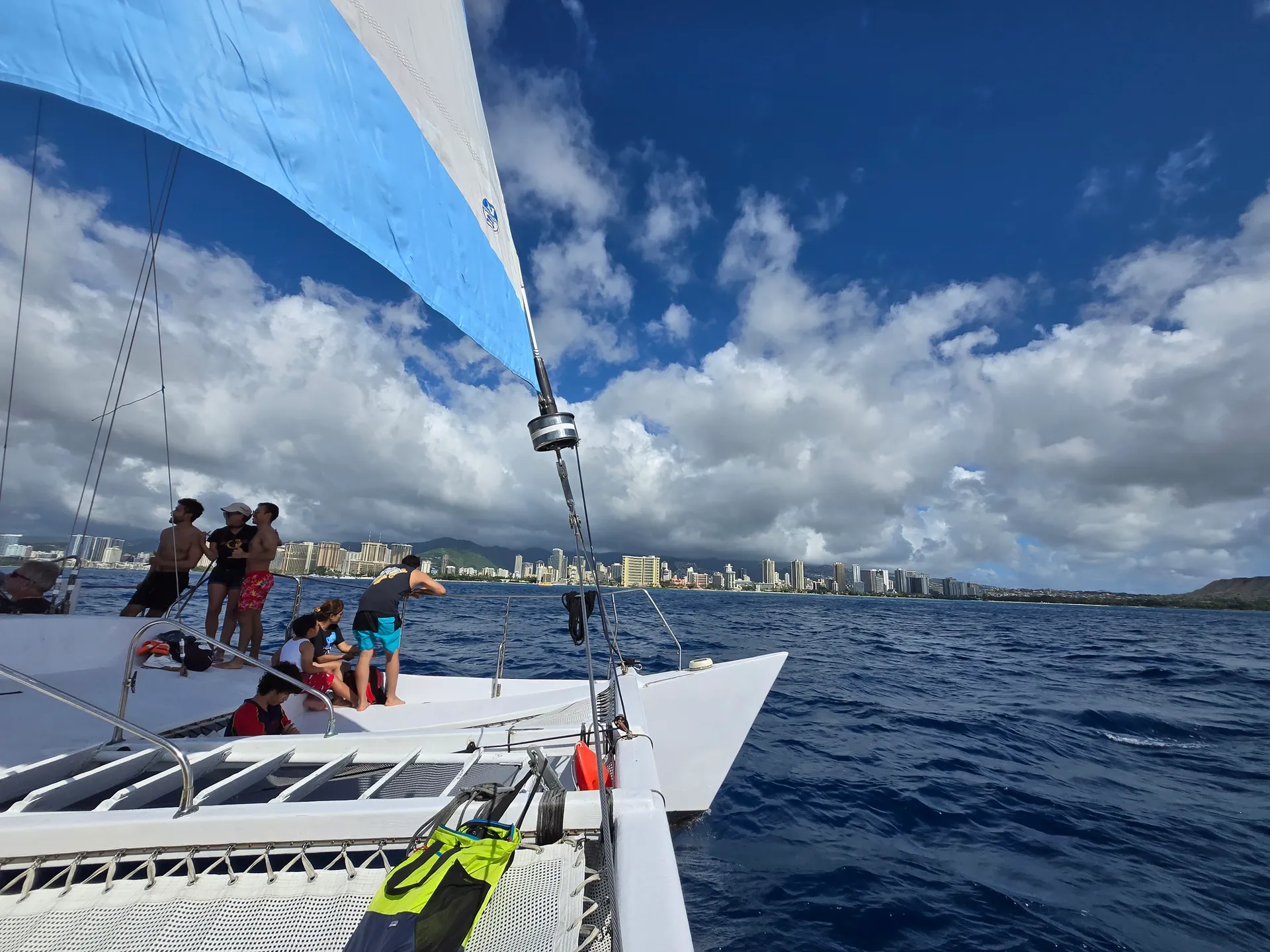 Personalized private sail on the Island Magic Catamaran 