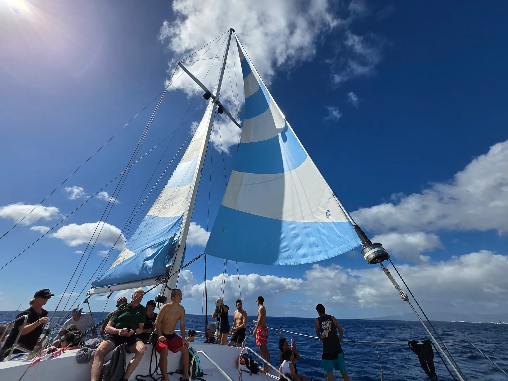 Personalized private sail on the Island Magic Catamaran 