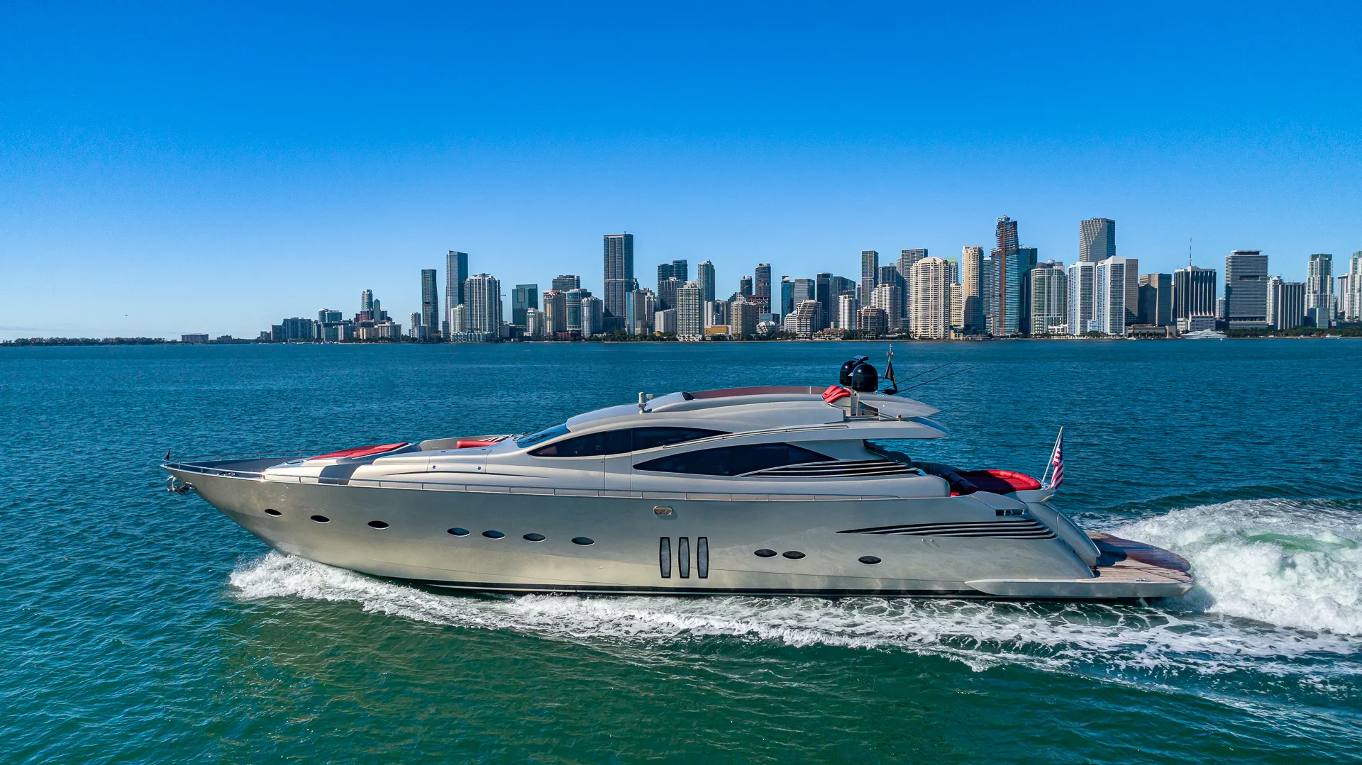 90’ Pershing “Regal” - Seabob + Trampoline Included with Every Charter