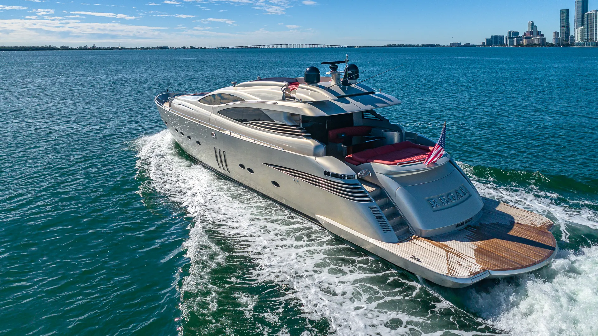 90’ Pershing “Regal” - Seabob + Trampoline Included with Every Charter