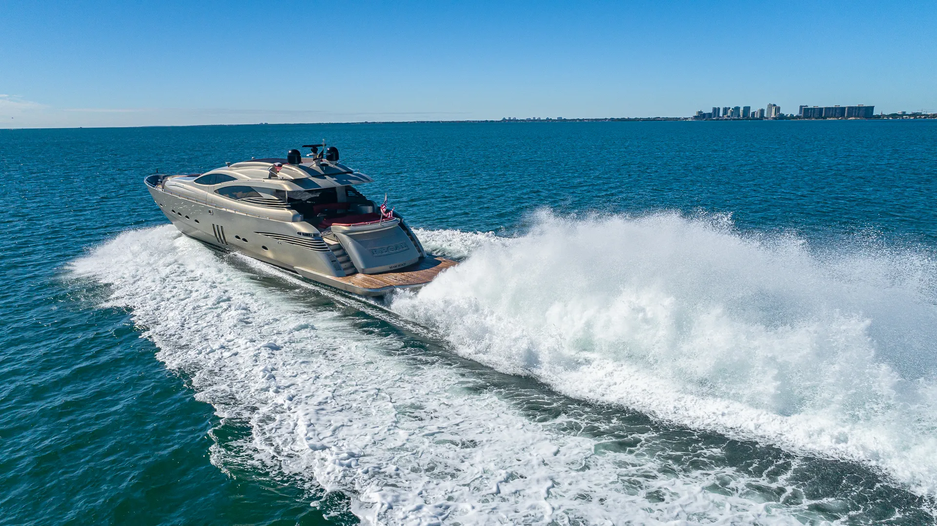 90’ Pershing “Regal” - Seabob + Trampoline Included with Every Charter