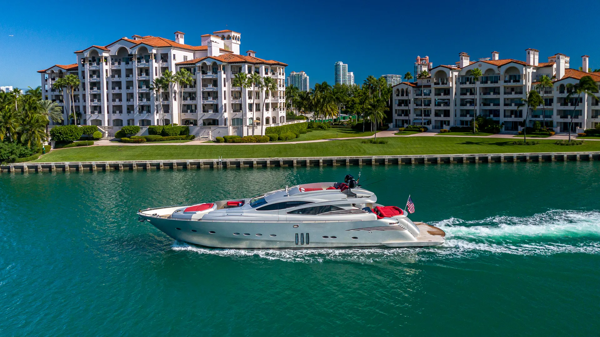 90’ Pershing “Regal” - Seabob + Trampoline Included with Every Charter