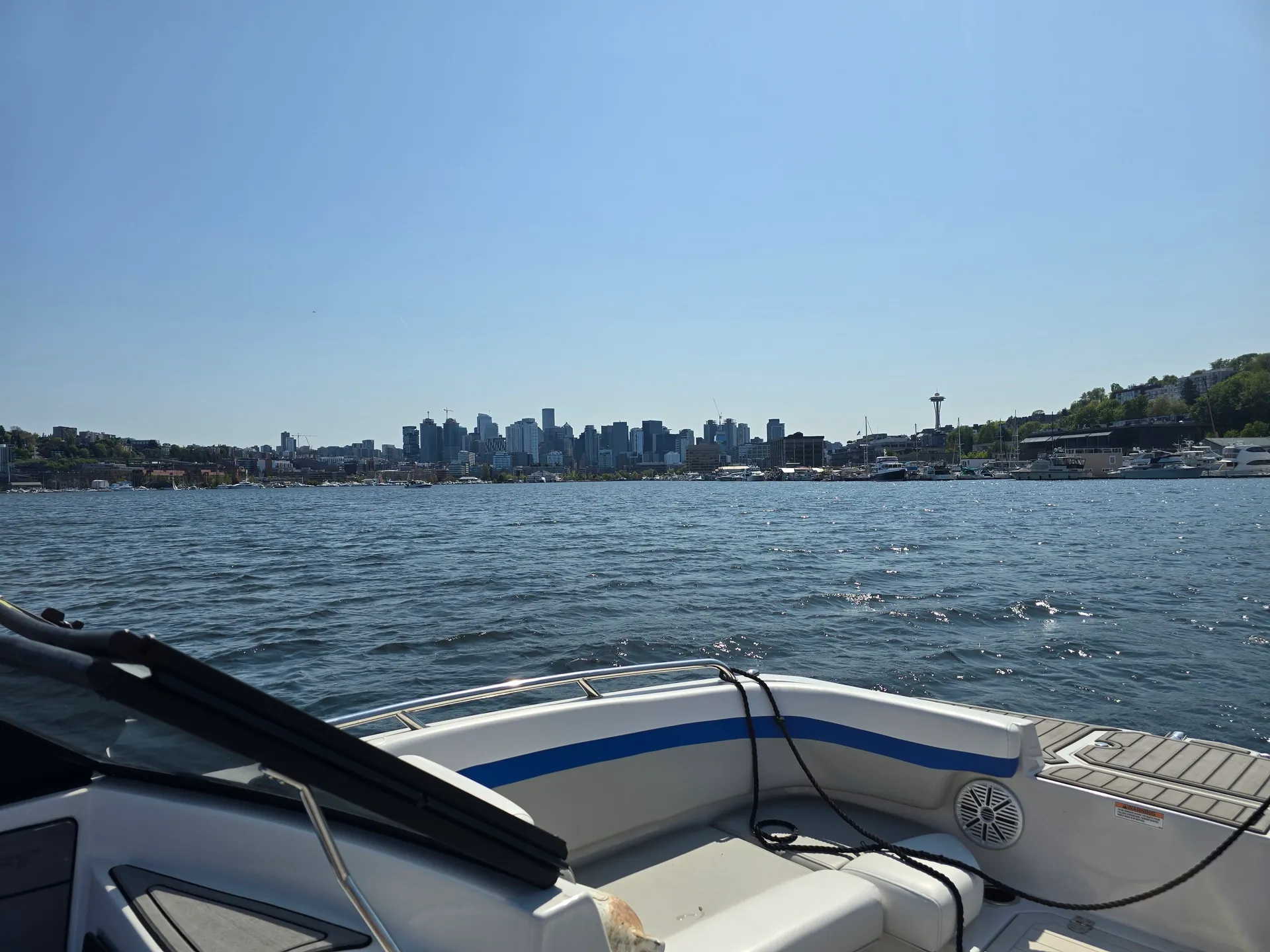 NEW deck boat with swim platforms