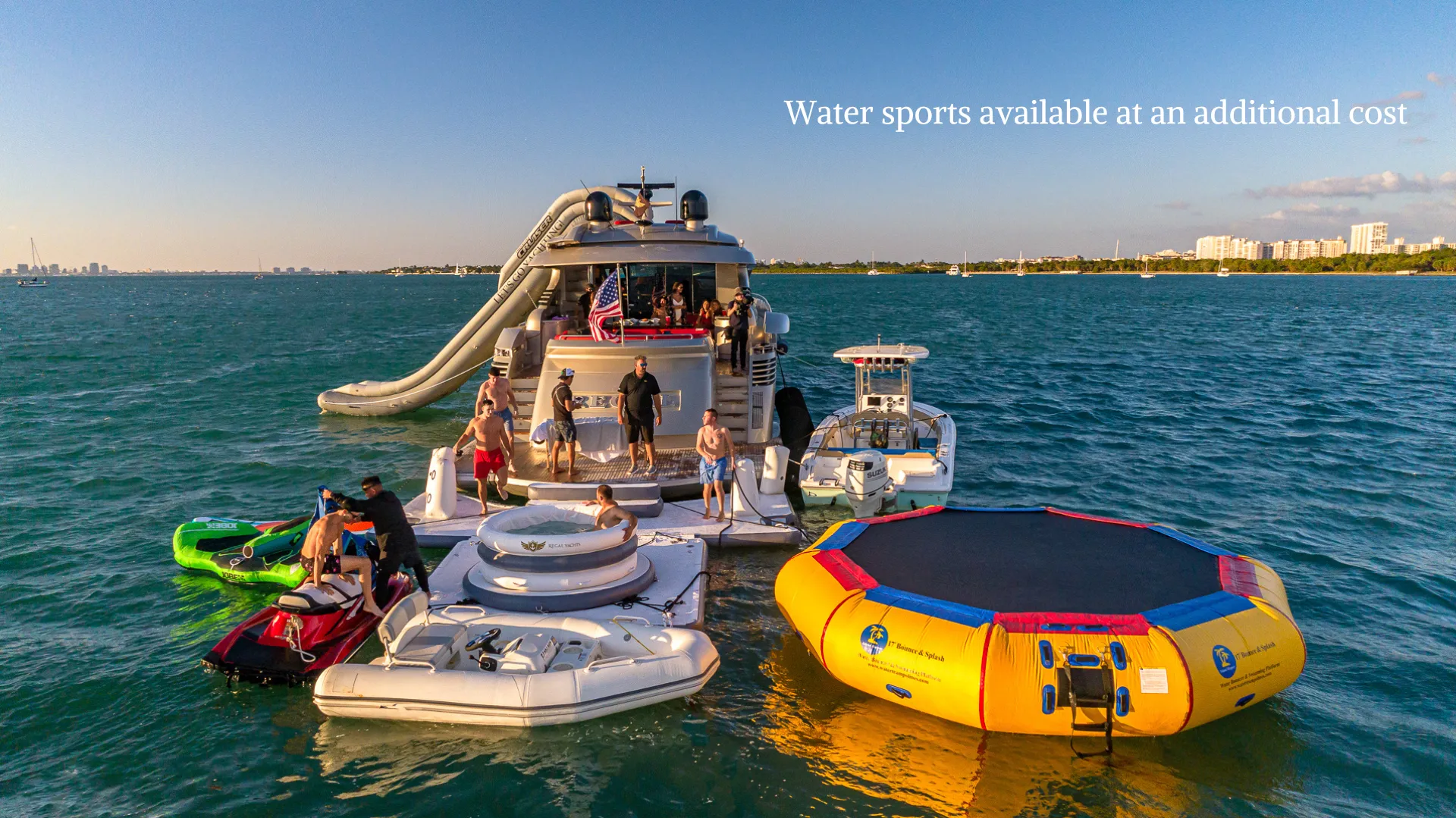 90’ Pershing “Regal” - Seabob + Trampoline Included with Every Charter