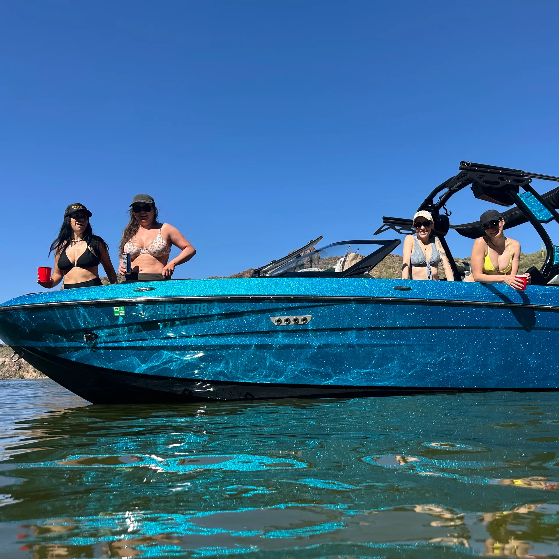 24FT Luxury Surf/Wake boat with Captain Pete! All Arizona lakes! 