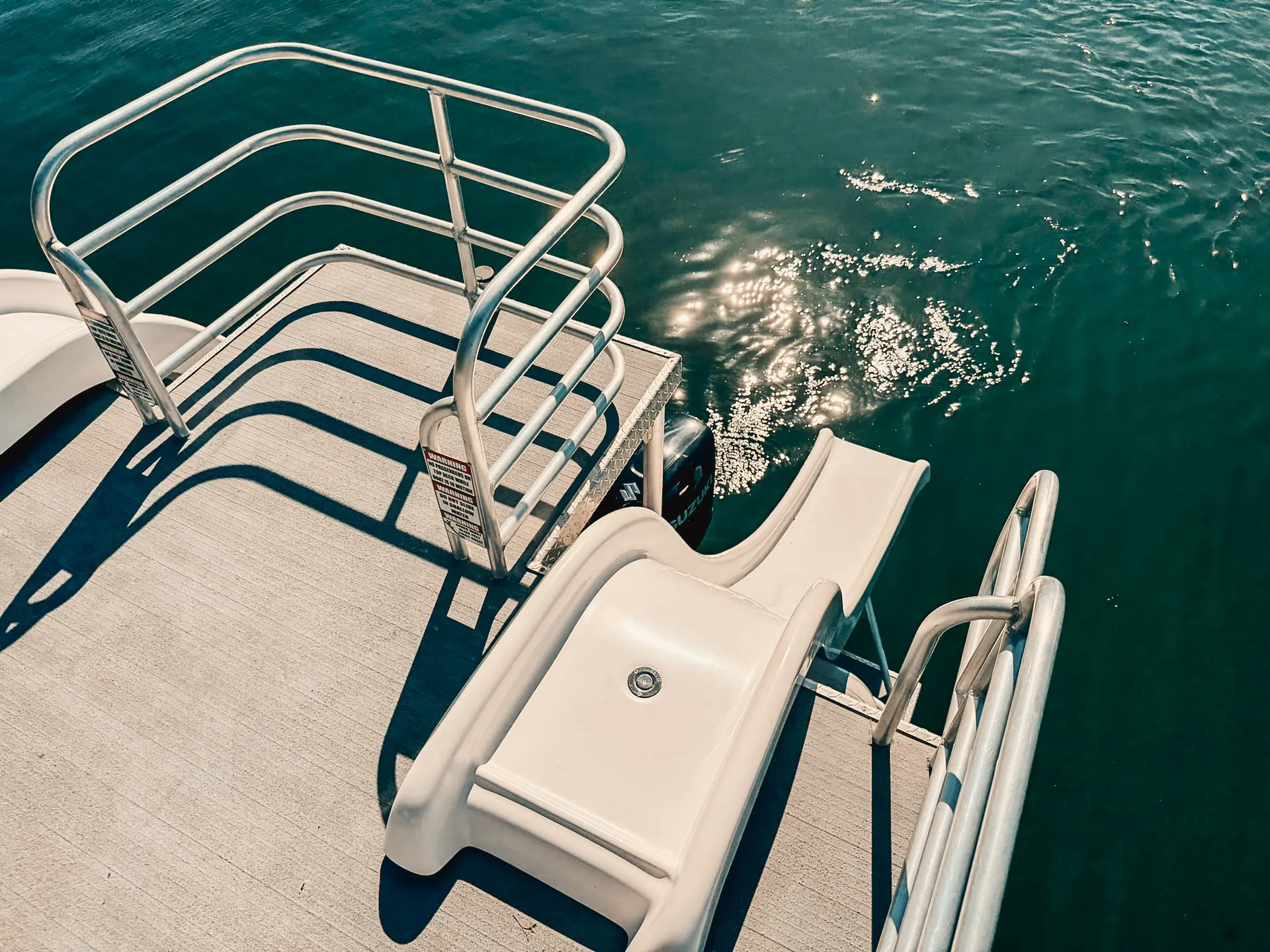 Double Decker with two water slides and an amazing sound system