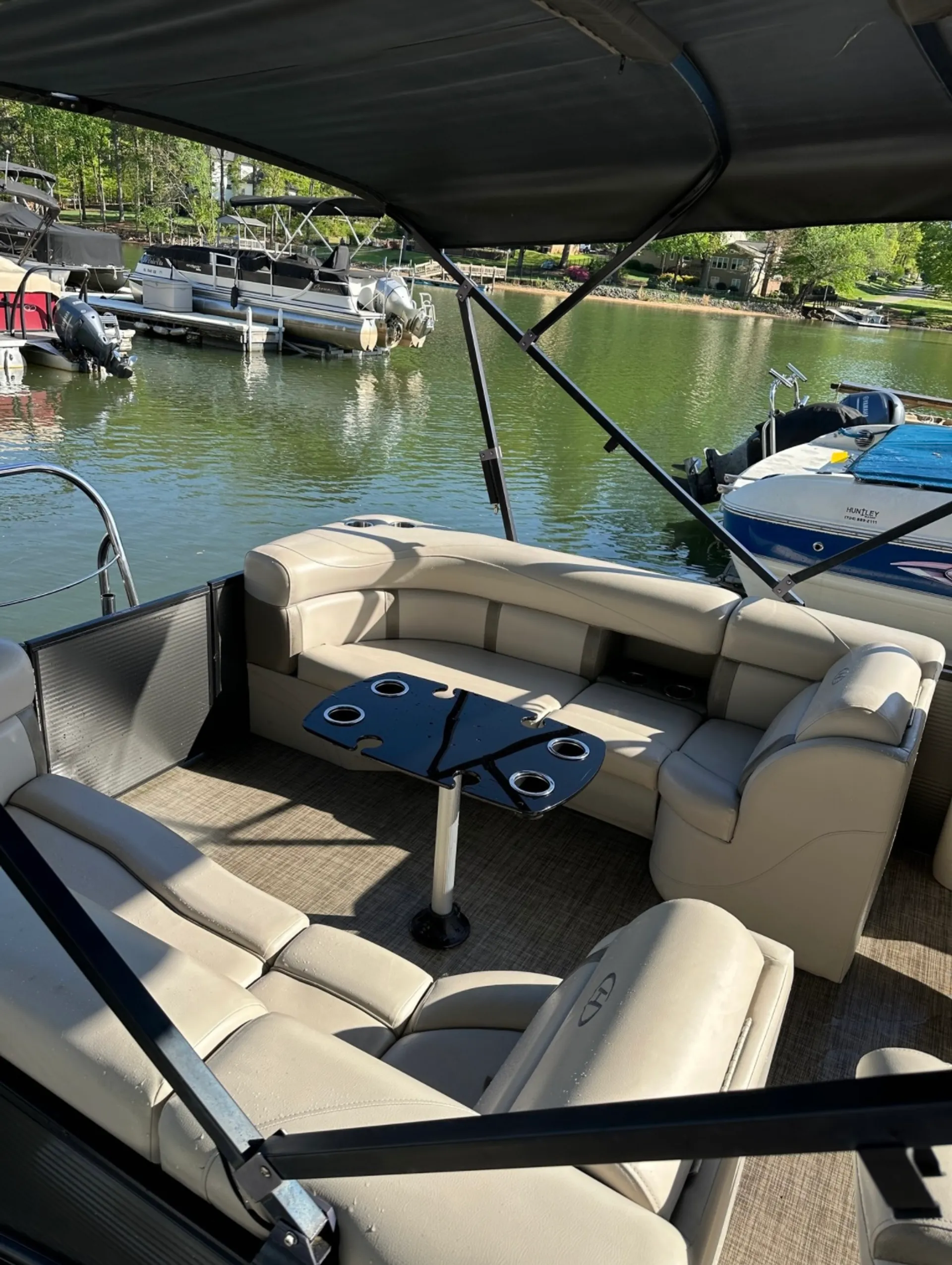 Cruise Lake Norman 24’ Harris Tritoon 