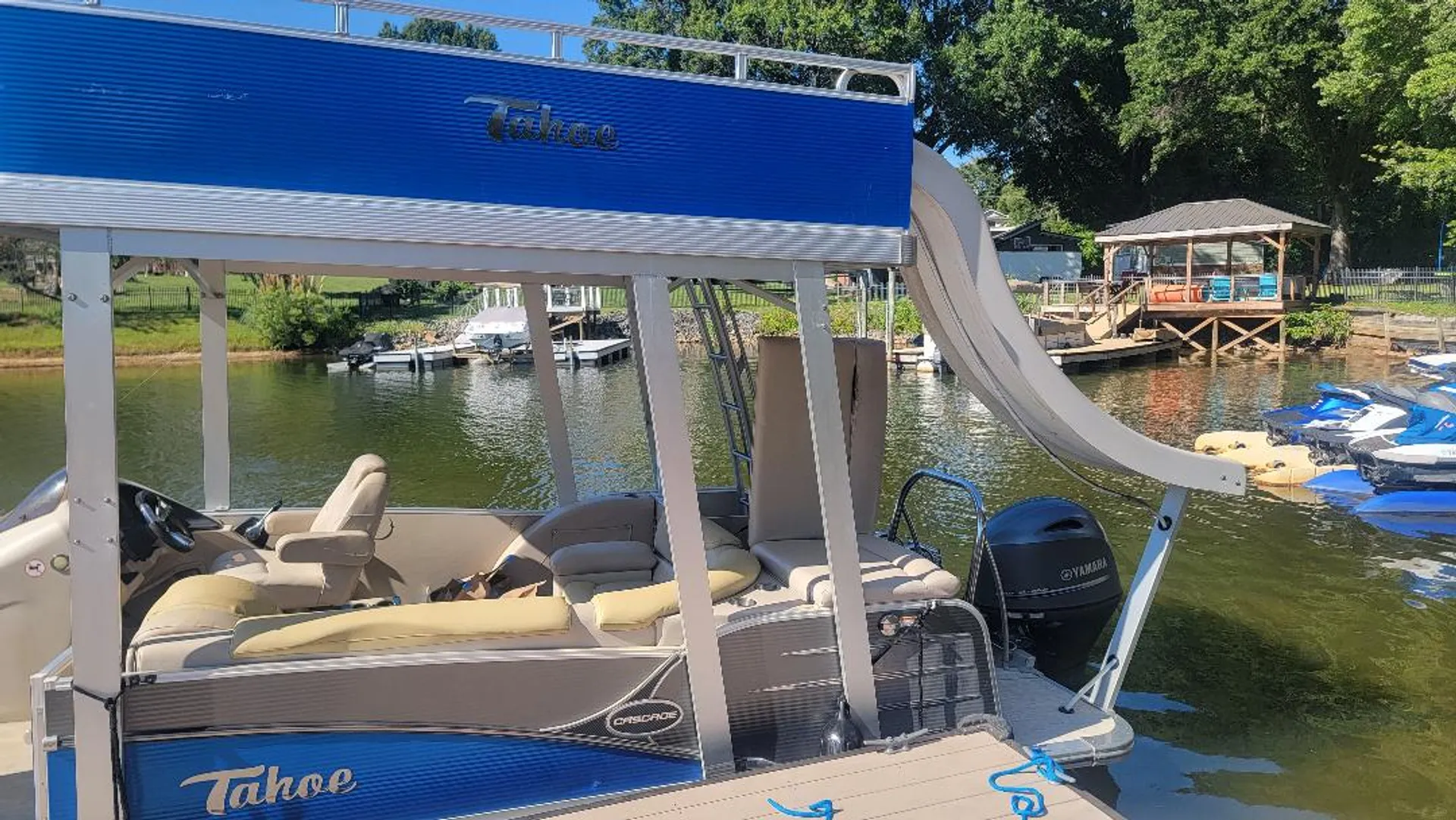 Thrill & Chill on Lake Norman! Tahoe Cascade 25 ft Double Decker with 