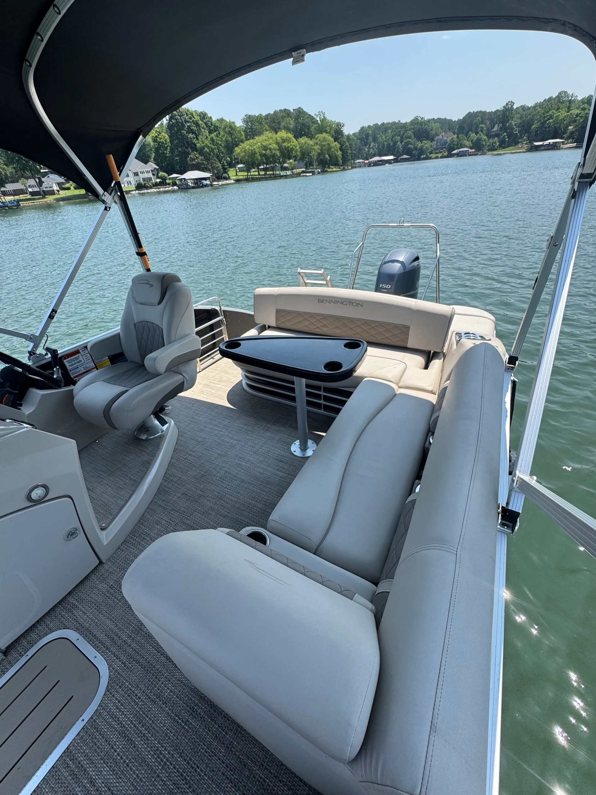 Tube and Cruise Lake Norman Luxury Bennington Tritoon Swingback 