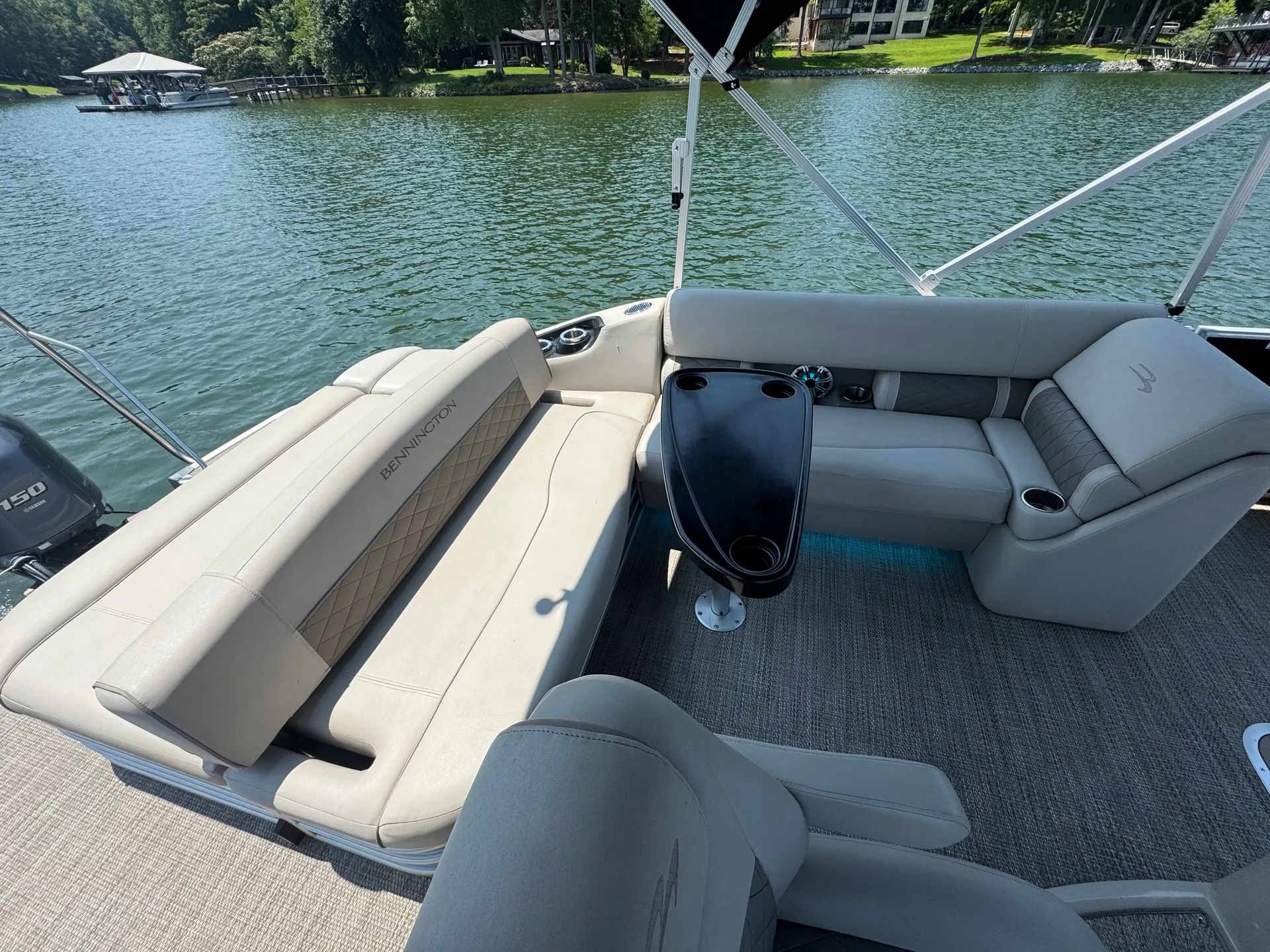Tube and Cruise Lake Norman Luxury Bennington Tritoon Swingback 