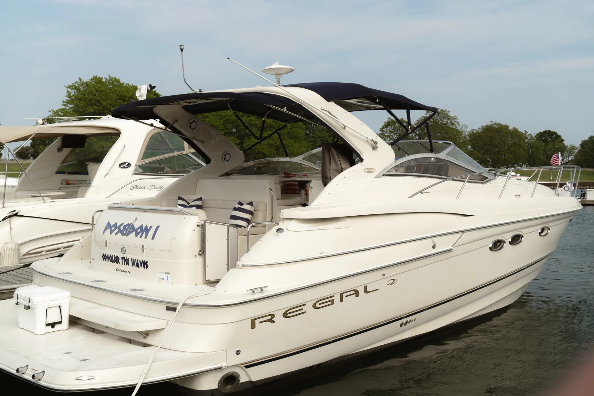 Private 44' Yacht - Conquer the Waves with Poseidon Chicago Charters!