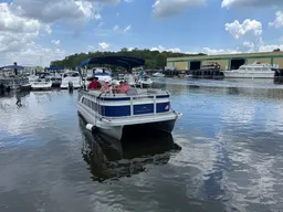 2021 Bennington Pontoon Boat in Lake Monroe! boat photo